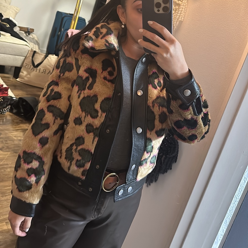 Coach Leopard print jacket